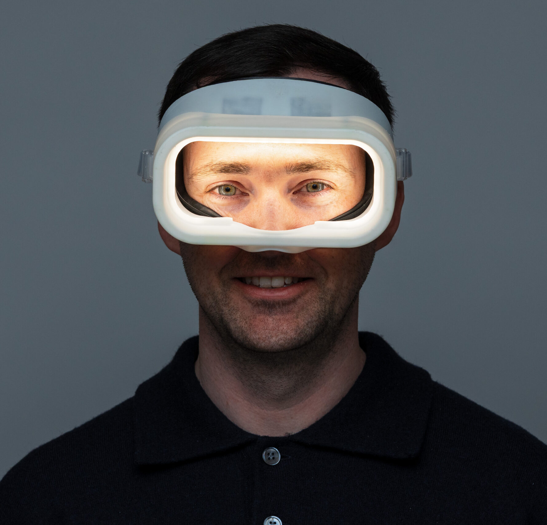 Patient wearing Haven™ therapy device